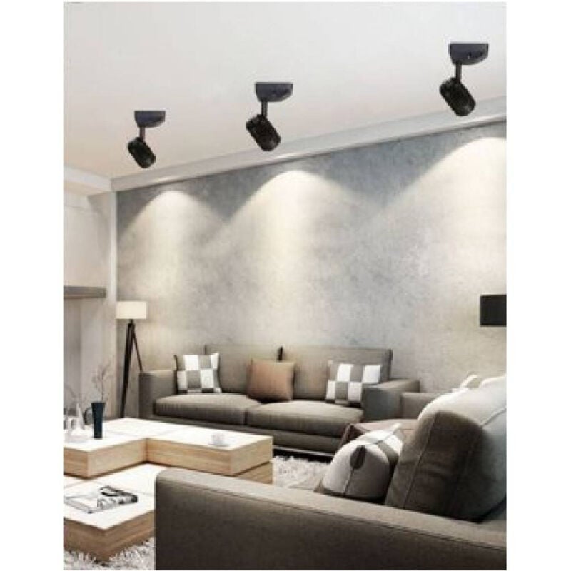 foto del prodotto trade shop traesio applique soffitto led cob 11 w faretto proiettore luce 3000k 6500k 4000k f11w h bianco naturale 