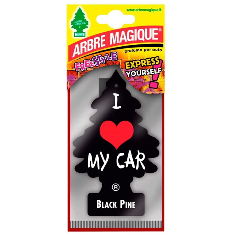 foto del prodotto trade shop traesio arbre magique mono deodorante profumatore auto profumazione fragranza black pine 