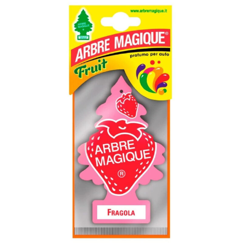 foto del prodotto trade shop traesio arbre magique mono deodorante profumatore auto profumazione fragranza fragola 
