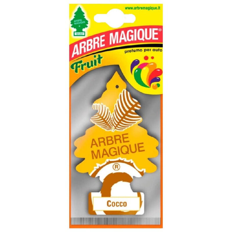 foto del prodotto trade shop traesio arbre magique mono deodorante profumatore per auto profumazione fragranza cocco 