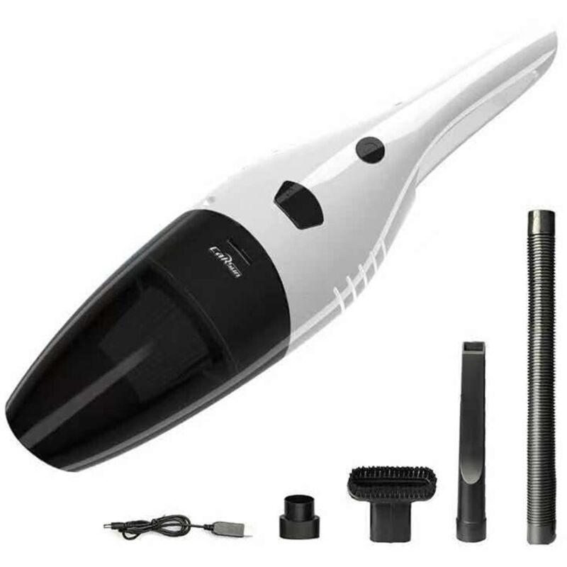 foto del prodotto trade shop traesio aspirapolvere aspira polvere per auto senza fili a 12v accessori kit pulizia 