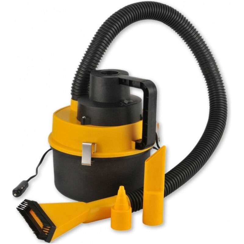 foto del prodotto trade shop traesio aspirapolvere bidone 4,5l 93 120w con tubo flessibile auto accendisigari camper 