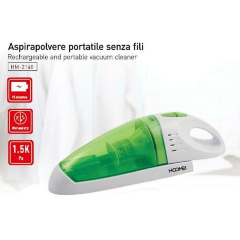 foto del prodotto trade shop traesio aspirapolvere cordless 35 watt aspira liquidi polvere briciole ricaricabile 