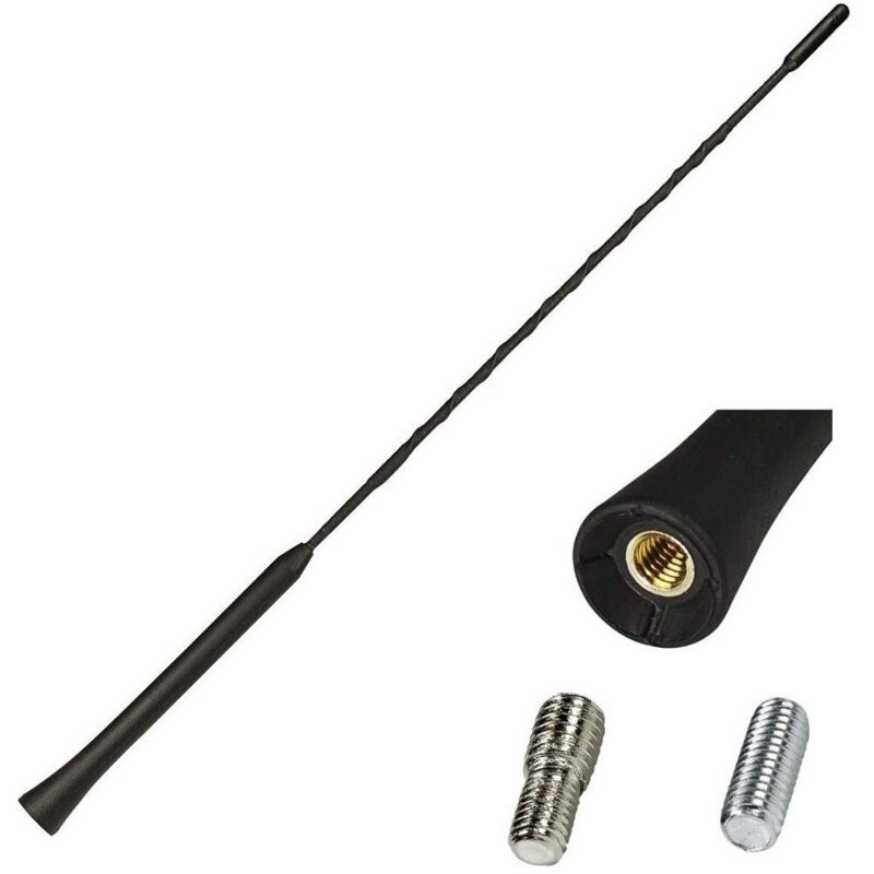 foto del prodotto trade shop traesio asta antenna am fm 41cm universale auto compatibile con vw hyundai toyota renault 