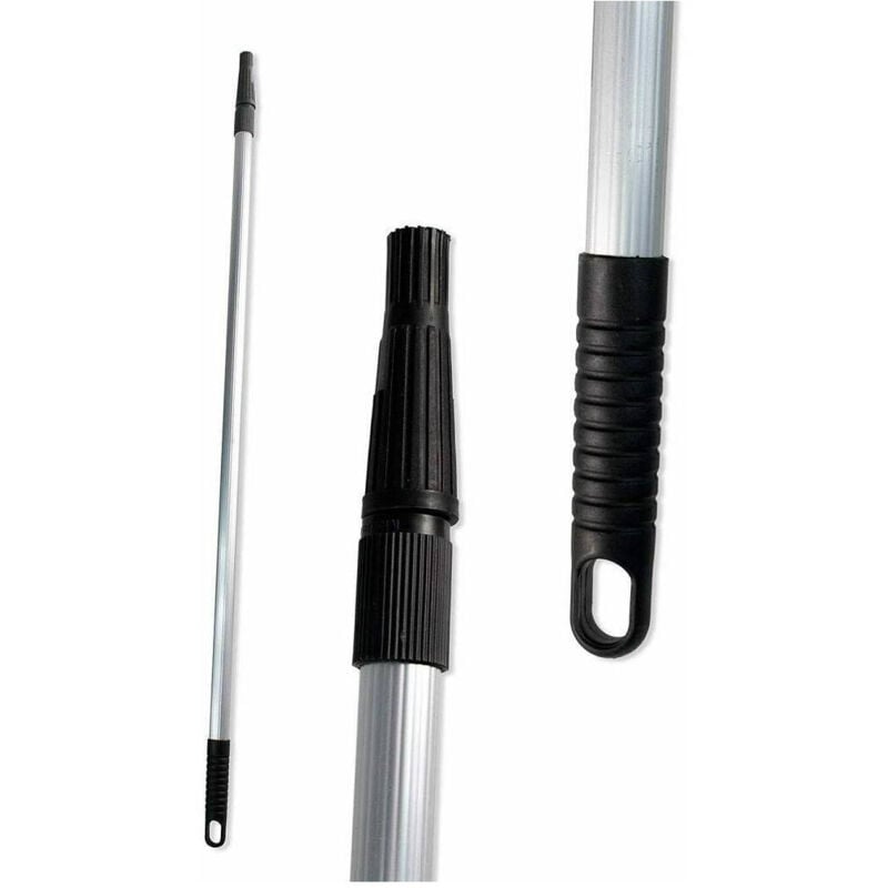 foto del prodotto trade shop traesio asta estensibile telescopica allungabile per scopa rullo della pittura max 196cm 