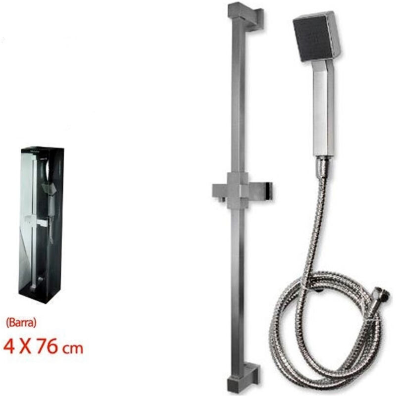 foto del prodotto trade shop traesio asta saliscendi cromato per doccia soffione doccetta 1 getto laccio 1,5mt 