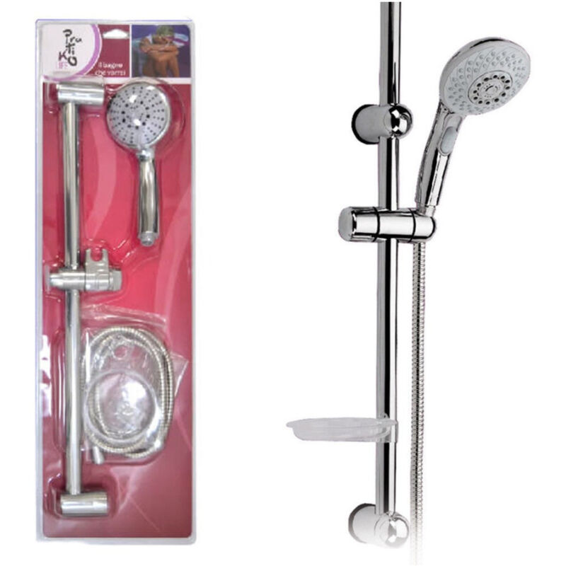 foto del prodotto trade shop traesio asta saliscendi doccia con doccetta regolabile mod. milano pratiko 048 2