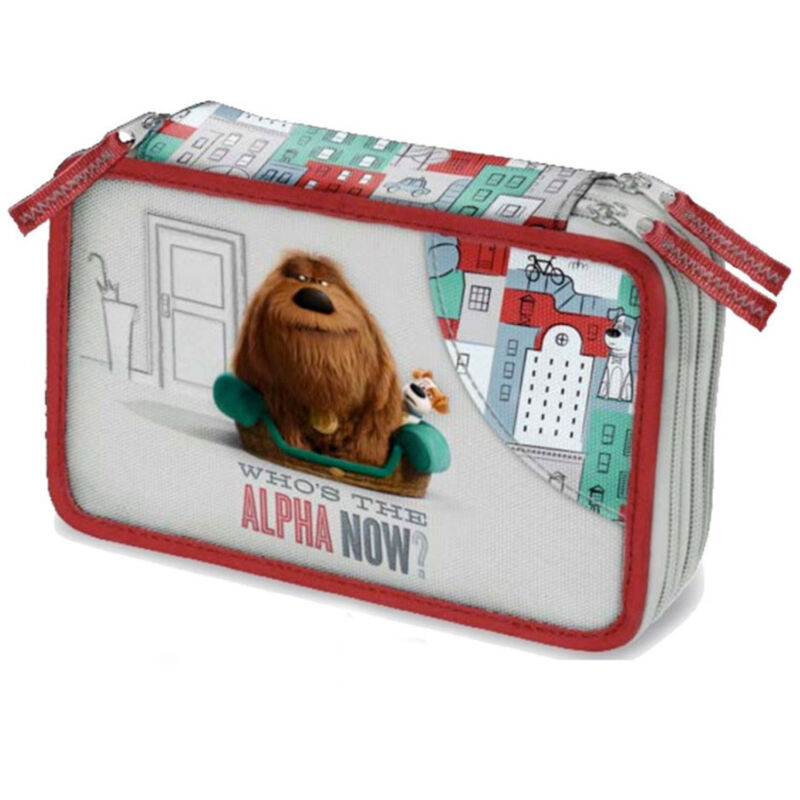 foto del prodotto trade shop traesio astuccio pets metropolitan gut cane 3 zip triplo accessoriato scuola bambini 