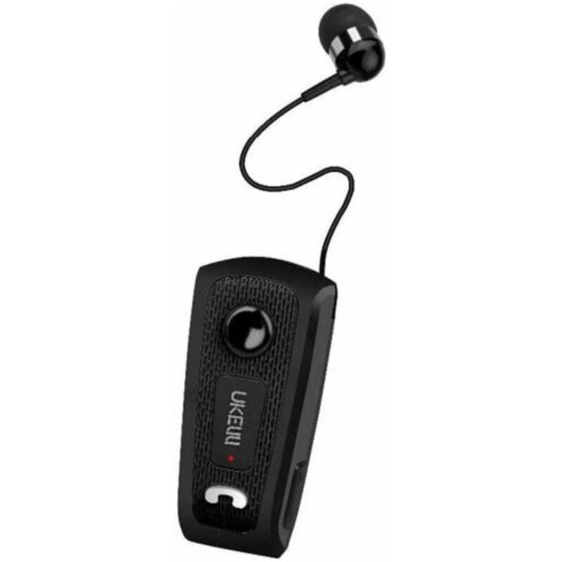 foto del prodotto trade shop traesio auricolare bluetooth cuffia clip on uk e20 cavo retrattile smartphone 