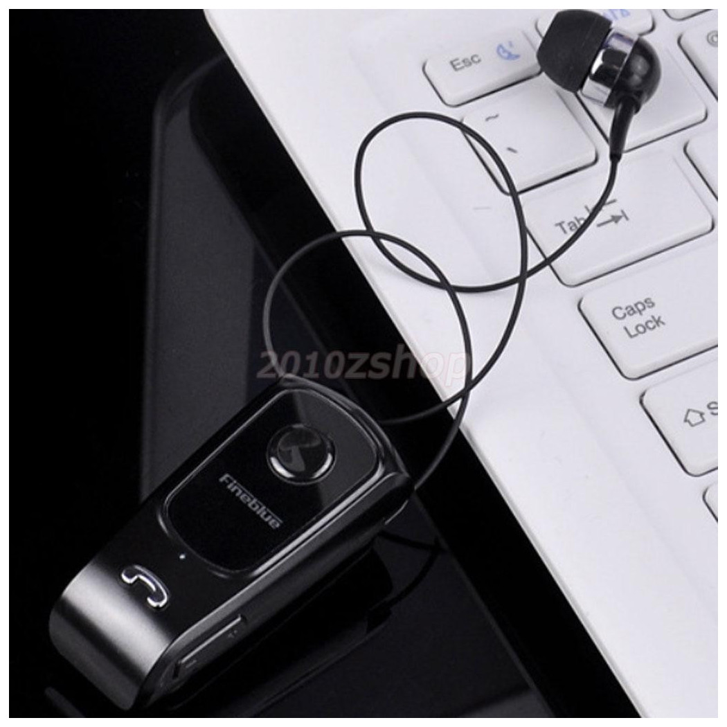 foto del prodotto trade shop traesio auricolare fineblue retrattile retraibile bluetooth auricolari per smartphone 
