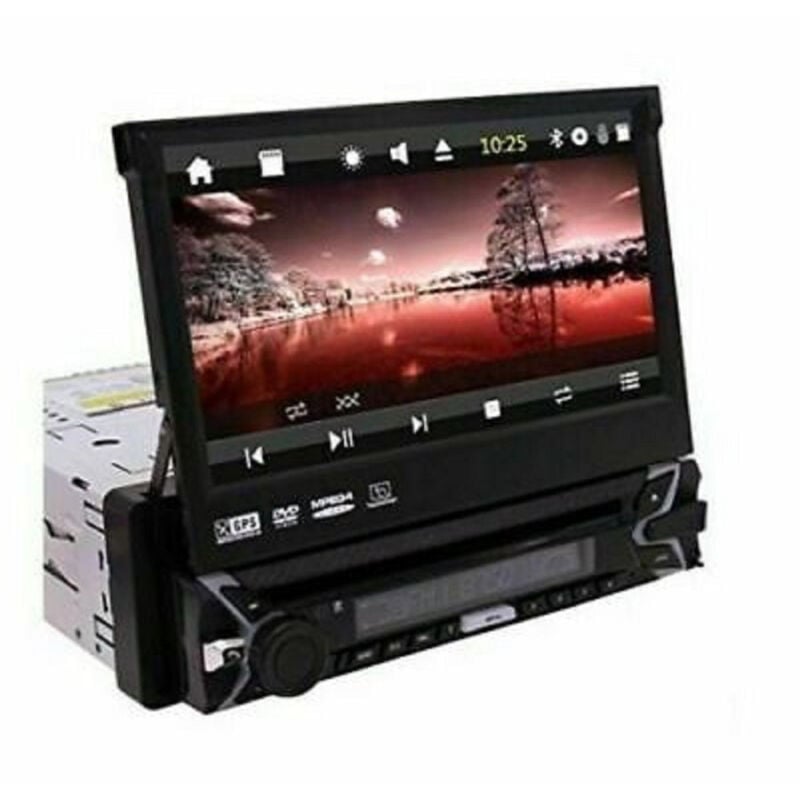 foto del prodotto trade shop traesio autoradio 1 din schermo a scomparsa 7 auto touch bluetooth usb sd camera 8802 