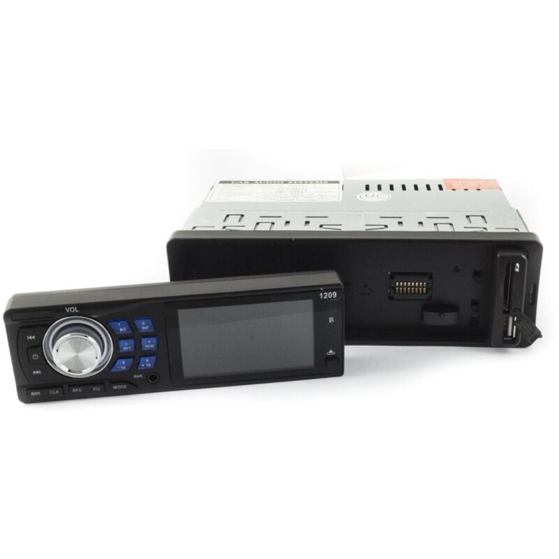 foto del prodotto trade shop traesio autoradio stereo auto radio frontalino estraibile fm mpd usb sd aux 