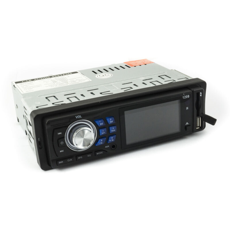 foto del prodotto trade shop traesio autoradio stereo bluetooth auto lcd radio telecomando slot sd usb aux mp3 1209 