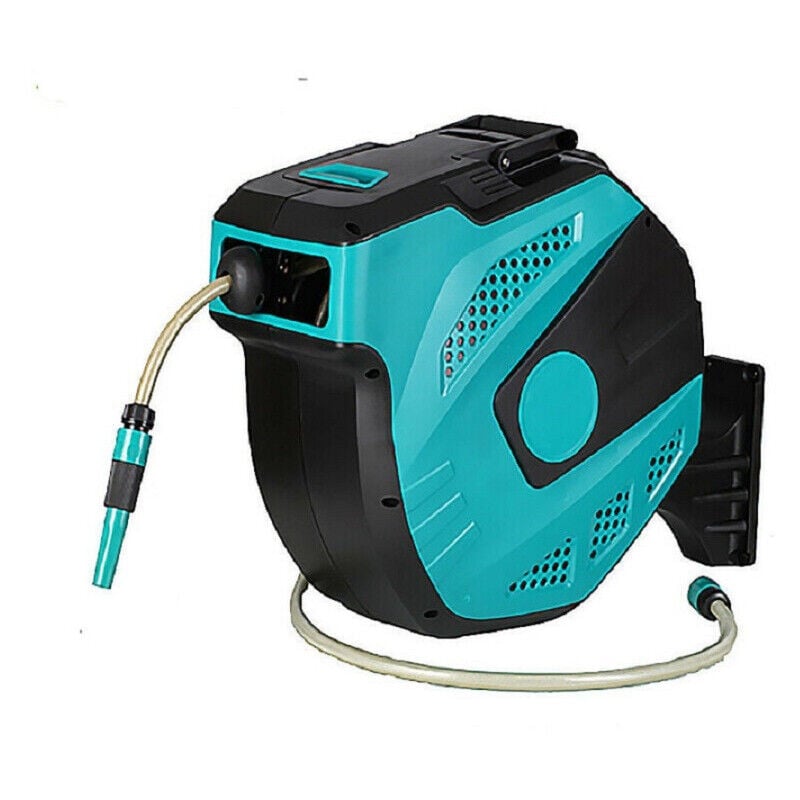 foto del prodotto trade shop traesio avvolgitubo acqua con avvolgitore avvolgi tubo automatico 15 mt 15 metri 