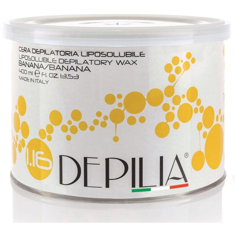 foto del prodotto trade shop traesio - barattolo cera depilatoria liposolubile banana 1.16 400ml ceretta depilazione -