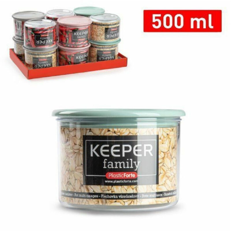 foto del prodotto trade shop traesio barattolo milleusi contenitore con coperchio 500ml biscotti legumi pasta 118891a 