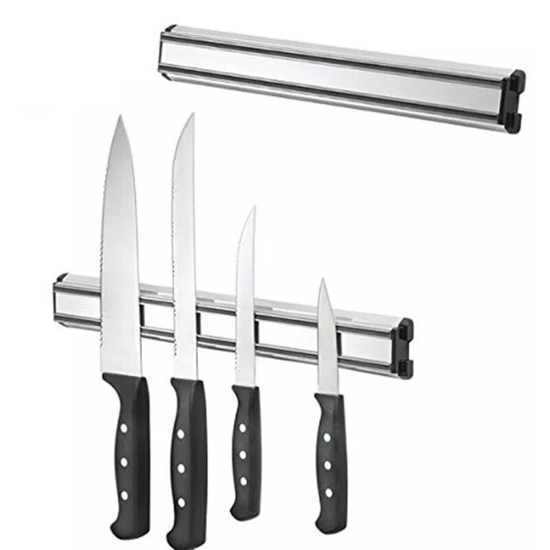 foto del prodotto trade shop traesio barra magnetica porta coltelli cucina 40cm supporto calamita magnetico utensili 