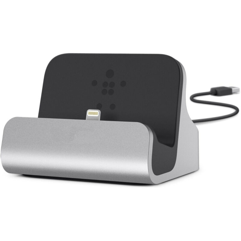 foto del prodotto trade shop traesio base dock caricabatterie x iphone 5 5s 5c supporto tavolo ricarica e sync 