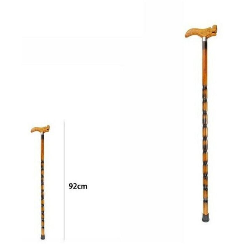 foto del prodotto trade shop traesio bastone da passeggio per anziani disabili in legno lunghezza 92 cm 65547 