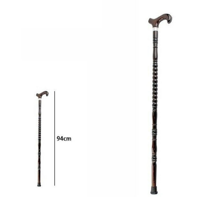 foto del prodotto trade shop traesio bastone da passeggio per anziani disabili in legno lunghezza 94 cm 67552 