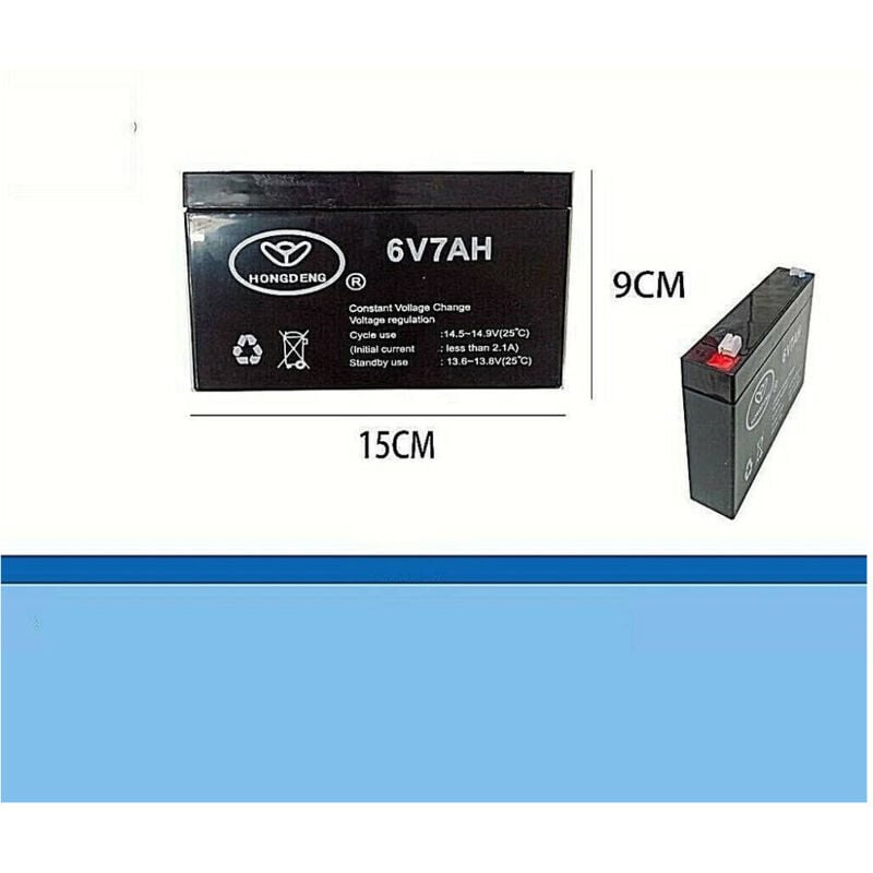 foto del prodotto trade shop traesio batteria ermetica ricaricabile 6 volt 7 gruppo continuit giocattoli ampere 