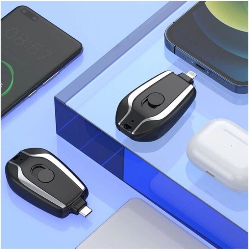 foto del prodotto trade shop traesio batteria esterna power bank 1500mah portachiavi type c 1500mah yd 101 