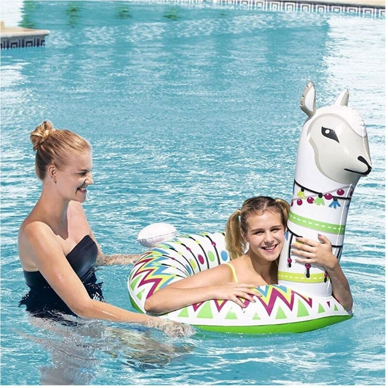 foto del prodotto trade shop traesio - bestway ciambella salvagente fashion alpaca beach gonfiabile mare piscina novità -