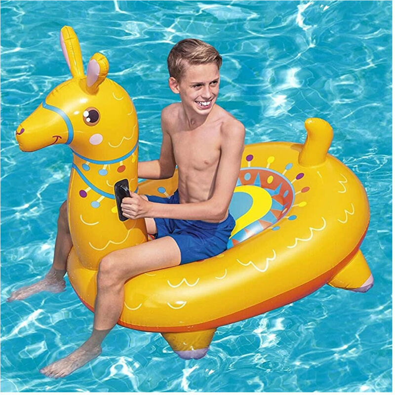 foto del prodotto trade shop traesio - bestway ciambella salvagente fashion lama beach gonfiabile mare piscina novità -