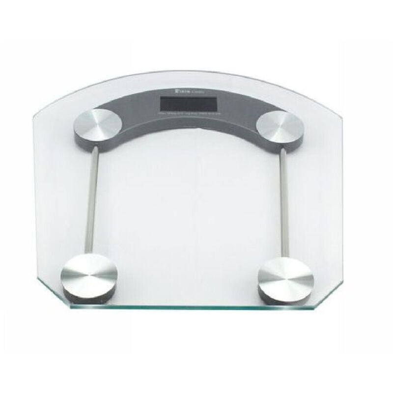 foto del prodotto trade shop traesio bilancia pesapersone digitale pesa persona elettronica vetro fino a 180kg 60427 