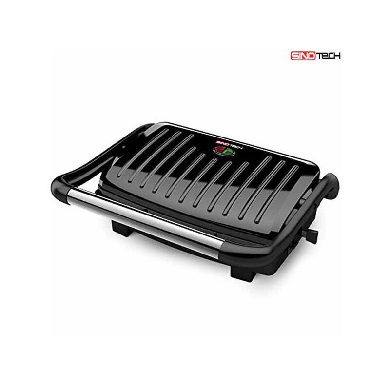 foto del prodotto trade shop traesio bistecchiera basculante 1000w doppia piastra riscaldanti antiaderenti griglia 
