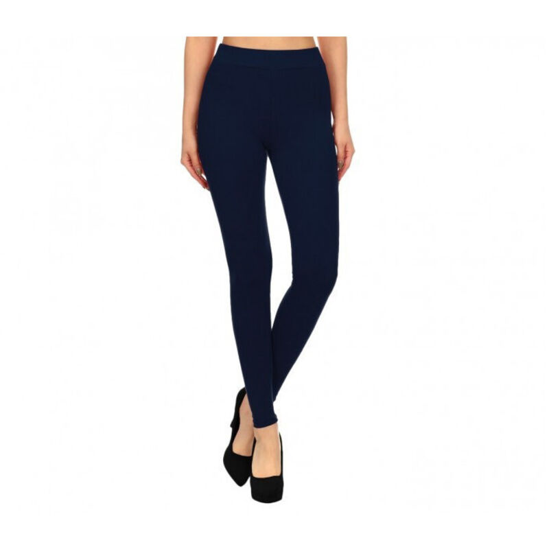 foto del prodotto trade shop traesio bm03 leggings da donna in cotone elasticizzato colori alla moda grigio nero blu blu l xl