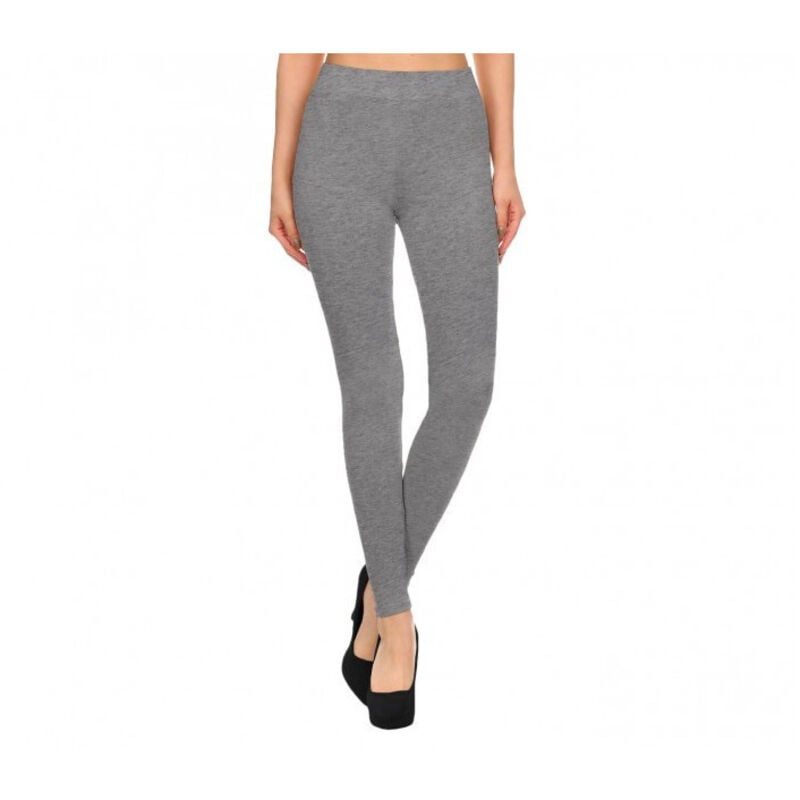 foto del prodotto trade shop traesio bm03 leggings da donna in cotone elasticizzato colori alla moda grigio nero blu grigio l xl