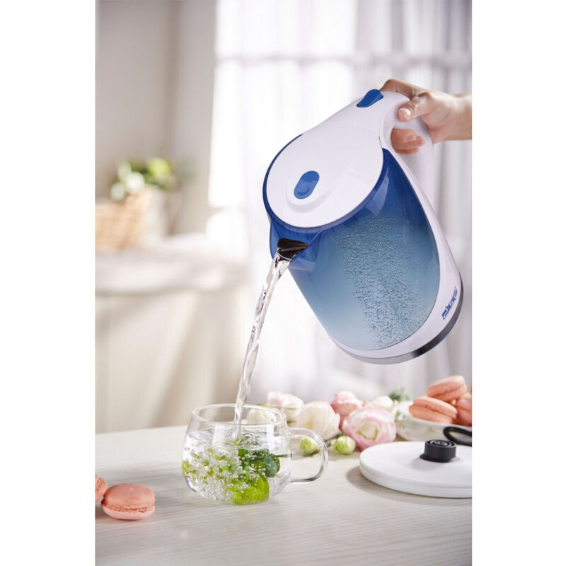 foto del prodotto trade shop traesio bollitore elettrico a caraffa 1,7 litri per te infusi 2200w in acciaio inox 