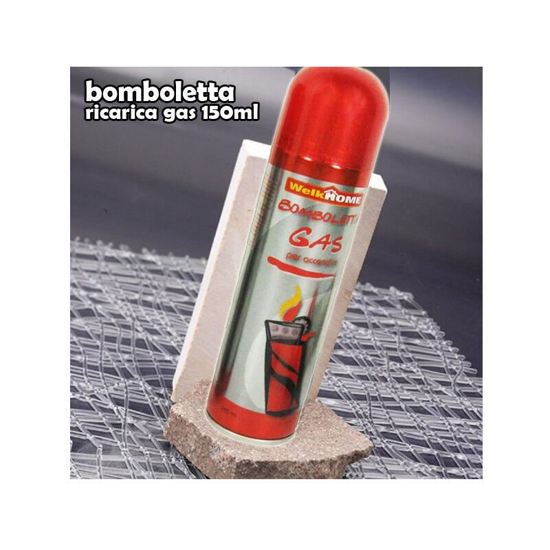 foto del prodotto trade shop traesio bomboletta ricarica gas universale per accendini 150ml apparecchiature a gas 