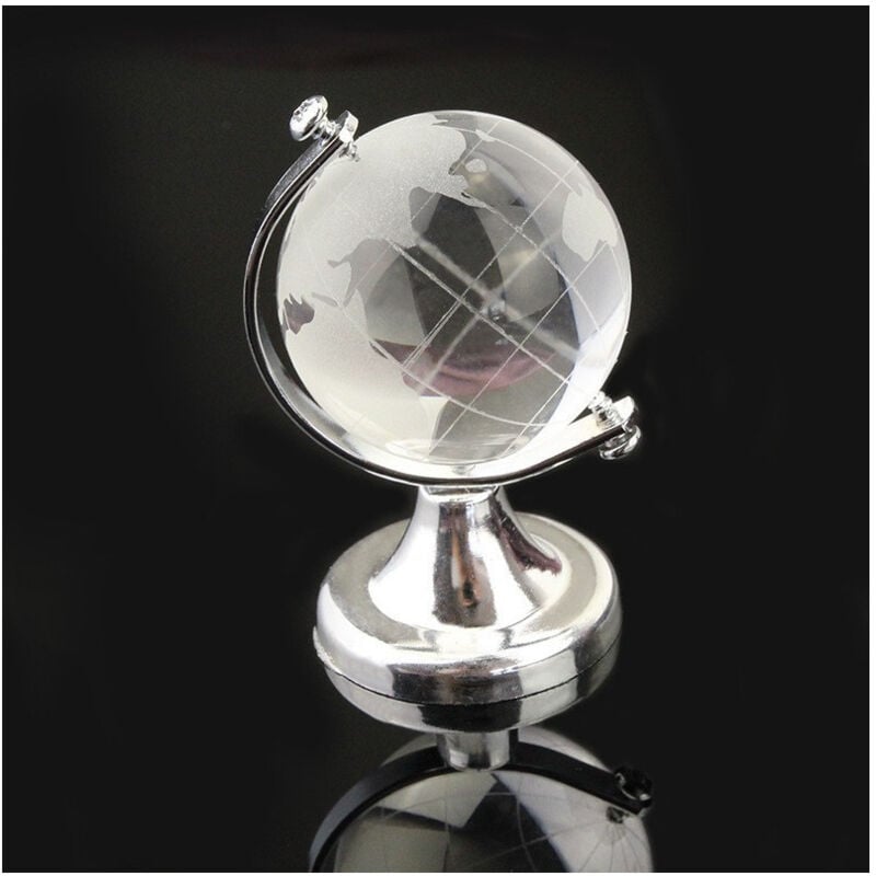 foto del prodotto trade shop traesio bomboniera mappamondo in vetro diametro 6cm per comunione wedding battesimo 