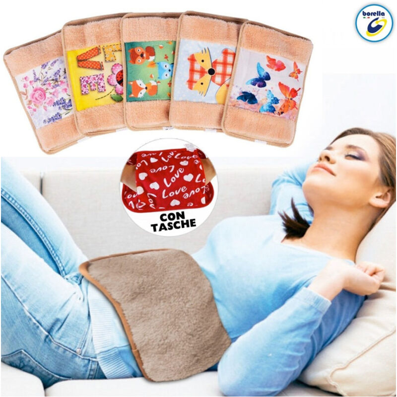 foto del prodotto trade shop traesio borsa acqua calda elettrica con tasca scalda mani letto 500 w colori assortiti 