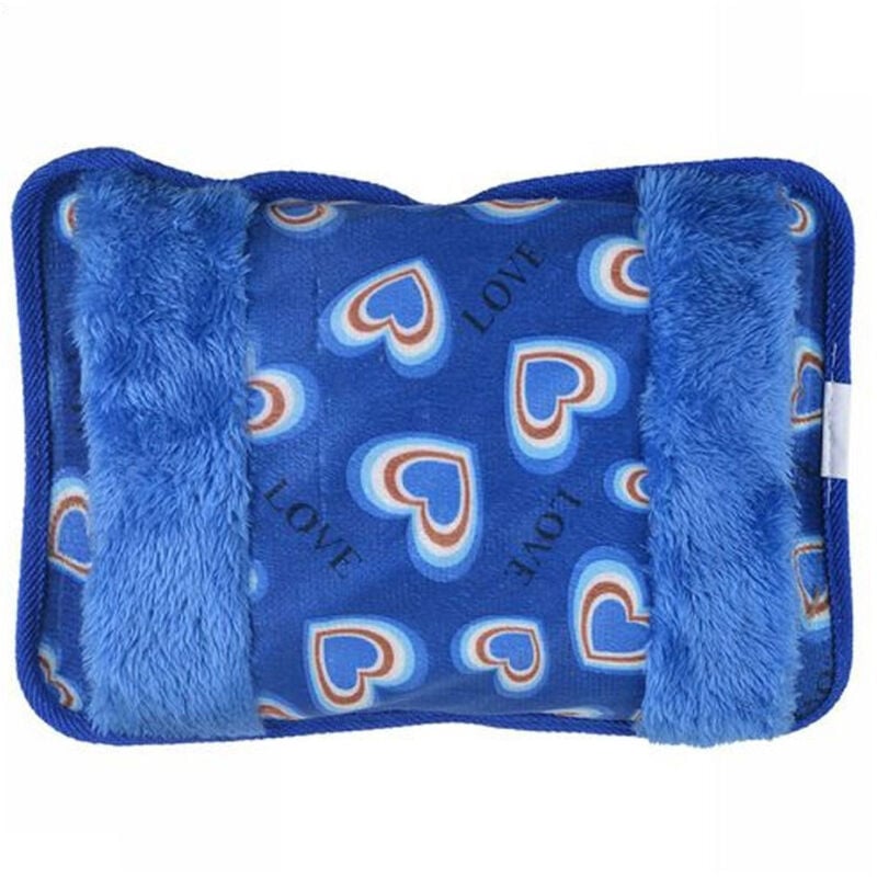foto del prodotto trade shop traesio borsa acqua calda elettrica cuori con tasca scalda mani vari colori e fantasie 