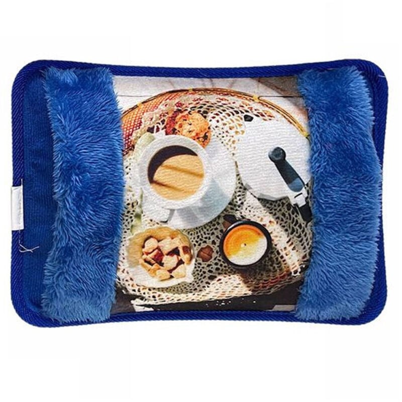 foto del prodotto trade shop traesio - borsa acqua calda elettrica patisserie con tasca scaldamani vari colori fantasie -