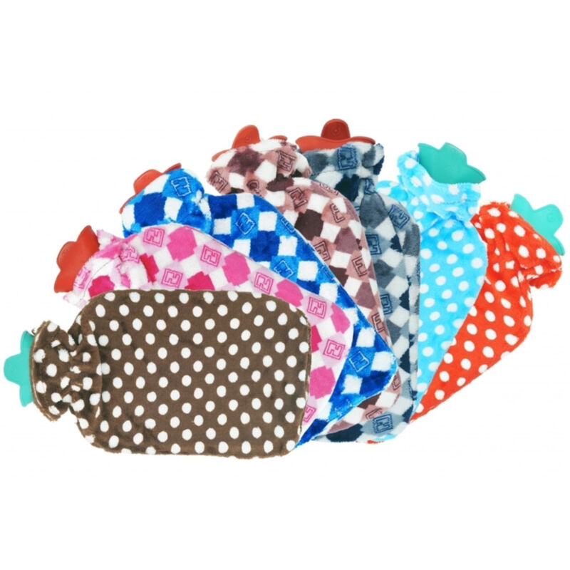 foto del prodotto trade shop traesio borsa acqua calda gomma fodera in pile 2l scaldaletto mani piedi sollievo relax 