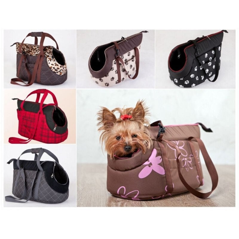 foto del prodotto trade shop - traesio - borsa per il trasporto con zip trasportino cane gatto animali domestici taglia - s-m