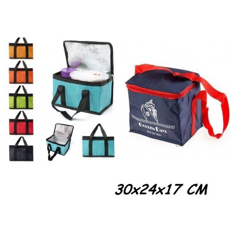 foto del prodotto trade shop traesio borsa termica 30x24x17 cm frigo porta alimenti spiaggia mare escursione pic nic 