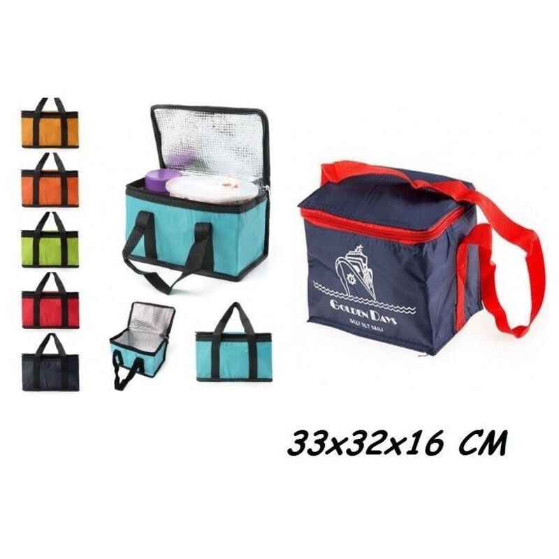 foto del prodotto trade shop traesio borsa termica 33x32x16 cm frigo porta alimenti spiaggia mare escursione pic nic 