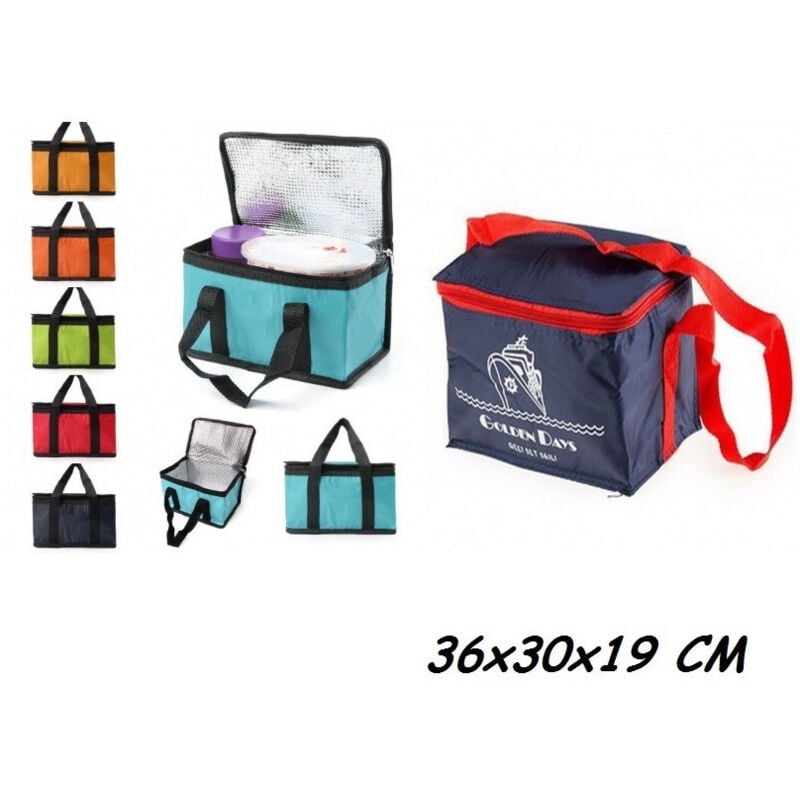 foto del prodotto trade shop traesio borsa termica 36x30x19 cm frigo porta pranzo spiaggia mare escursione pic nic 