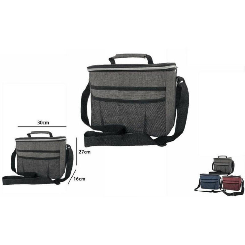 foto del prodotto trade shop traesio borsa termica con tracolla frigo caldo freddo viaggi mare 30 x 16 x 27 cm 