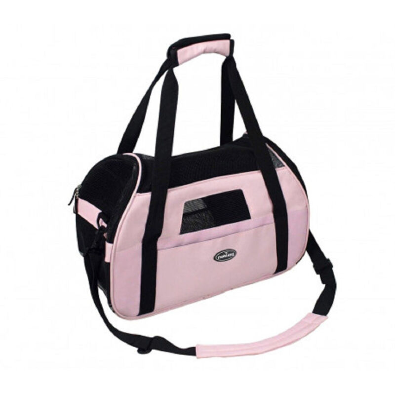 foto del prodotto trade shop traesio borsa trasportino animali nobleza con prese d aria 42 x 20 x 29 cm taglia m rosa
