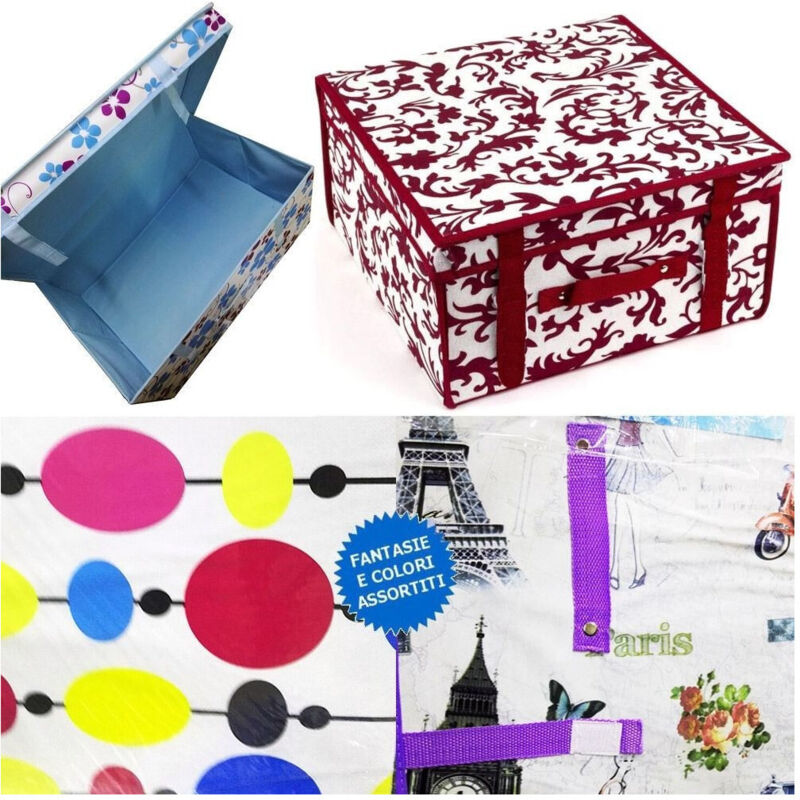 foto del prodotto trade shop traesio - box scatola organizer per la biancheria intima cambio stagione misure a scelta - -50x40x30 cm -