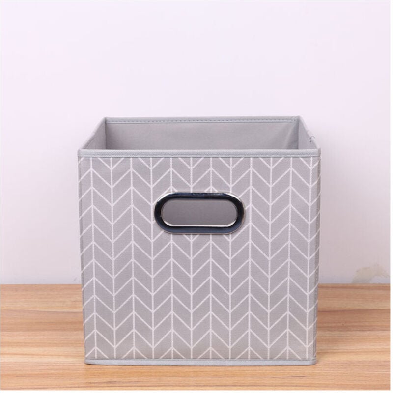 foto del prodotto trade shop traesio - box scatola salvaspazio armadio contenitore porta oggetti organizer 25x25x25 cm -