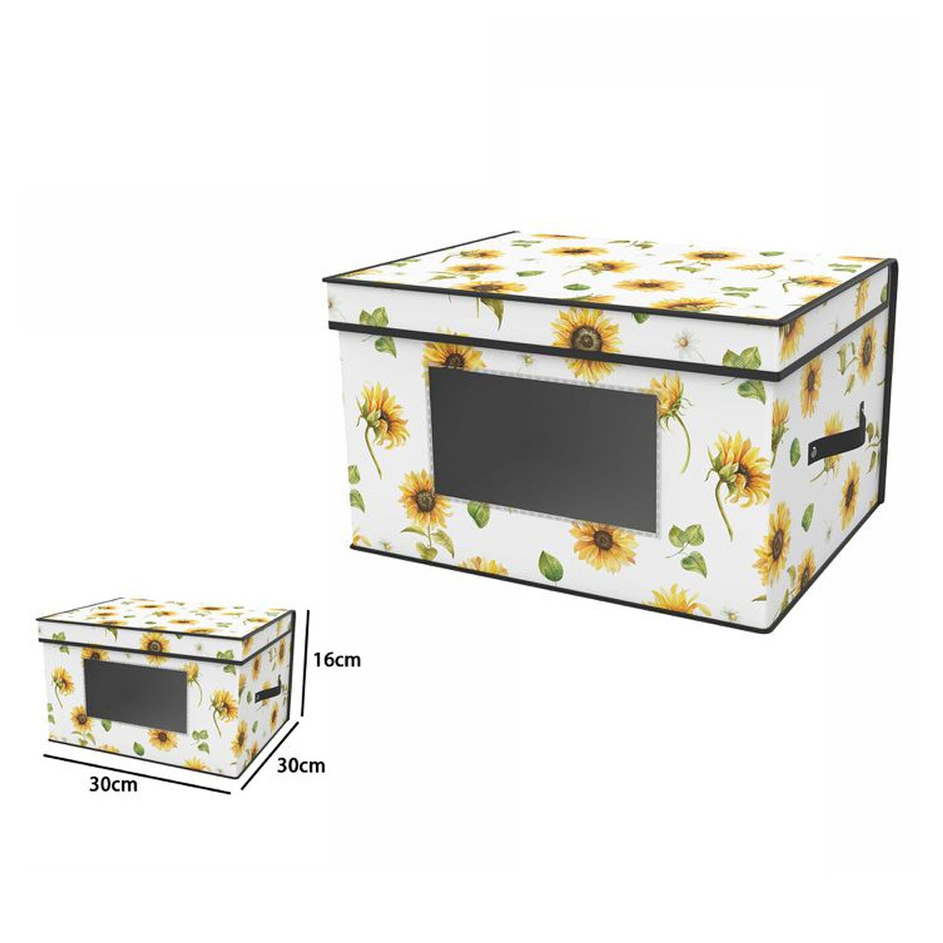 foto del prodotto trade shop traesio box scatola salvaspazio armadio contenitore porta oggetti organizer 30x30x16 