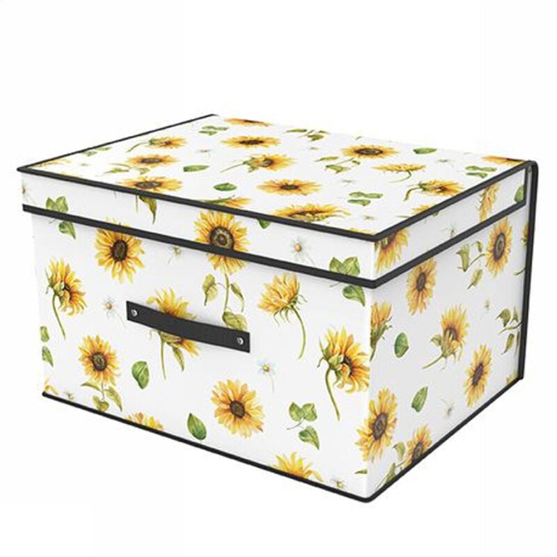 foto del prodotto trade shop traesio box scatola salvaspazio armadio contenitore porta oggetti organizer 50x40x30 cm 