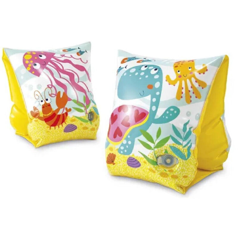 foto del prodotto trade shop traesio braccioli stampa fondo marino 23x15 cm gonfiabili per bambini piscina mare 56666 